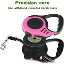 Coleira Guia Retrátil 3/5 Metros Pet para Cães e Gatos Resistente com Trava até 11kg