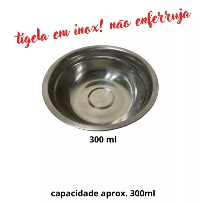 Comedouro e Bebedouro Pet para Cães e Gatos Elevado com 2 Potes Tam P